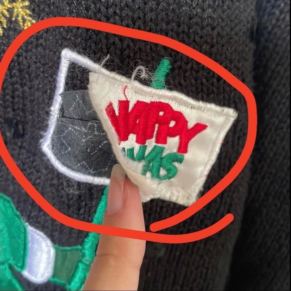 Vintage Nutcracker black button up ugly Christmas sweater cardigan snowman sz L - Picture 9 of 16